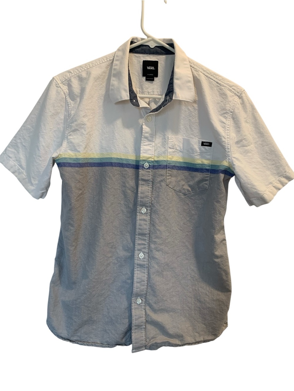 Vans Boy’s Shirt with Collar Button Front Size XL